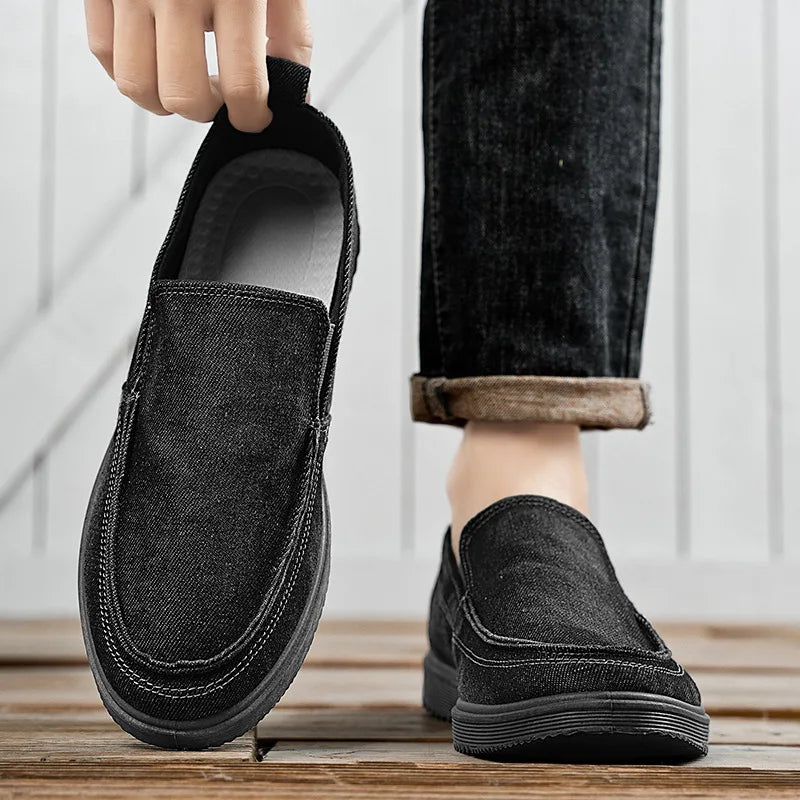Rogue Crest Washed Canvas Loafers