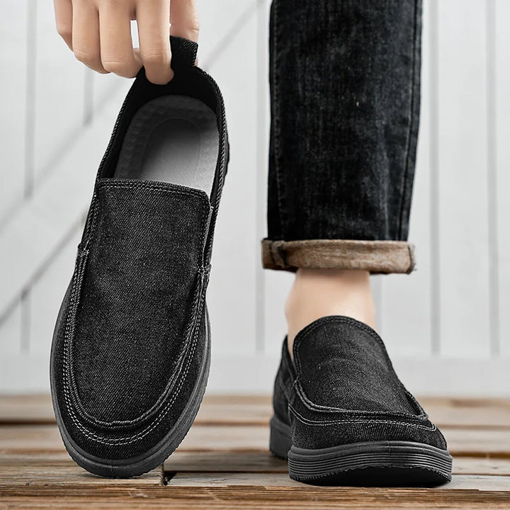 Rogue Crest Washed Canvas Loafers