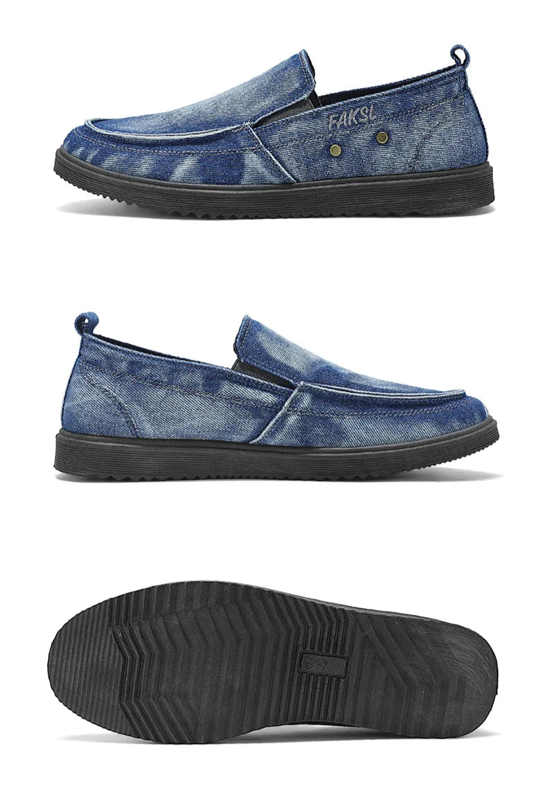 Rogue Crest Washed Canvas Loafers