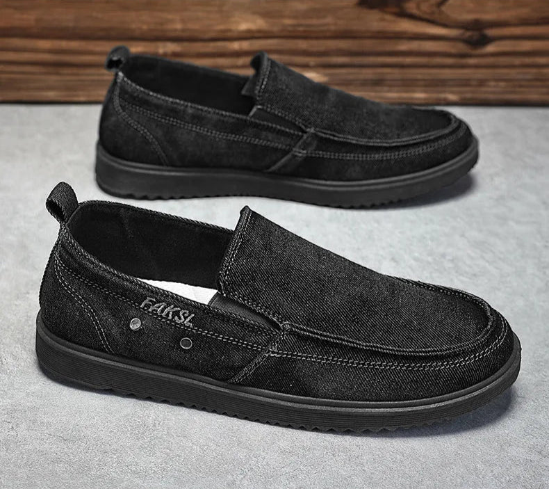 Rogue Crest Washed Canvas Loafers
