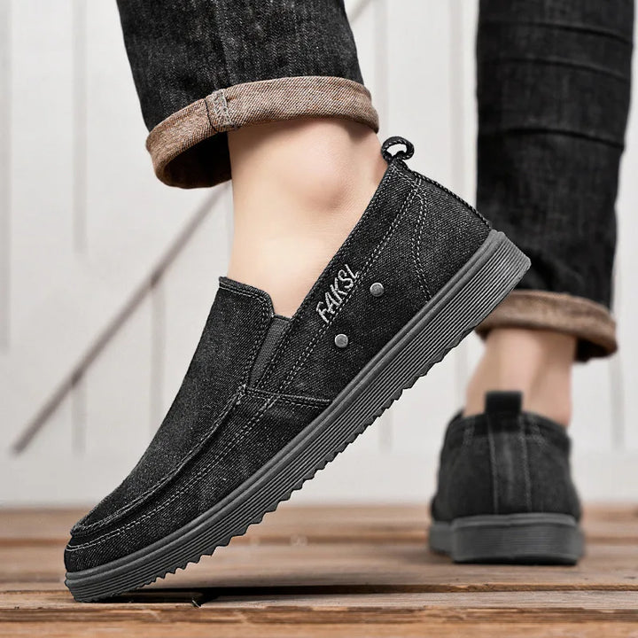 Rogue Crest Washed Canvas Loafers