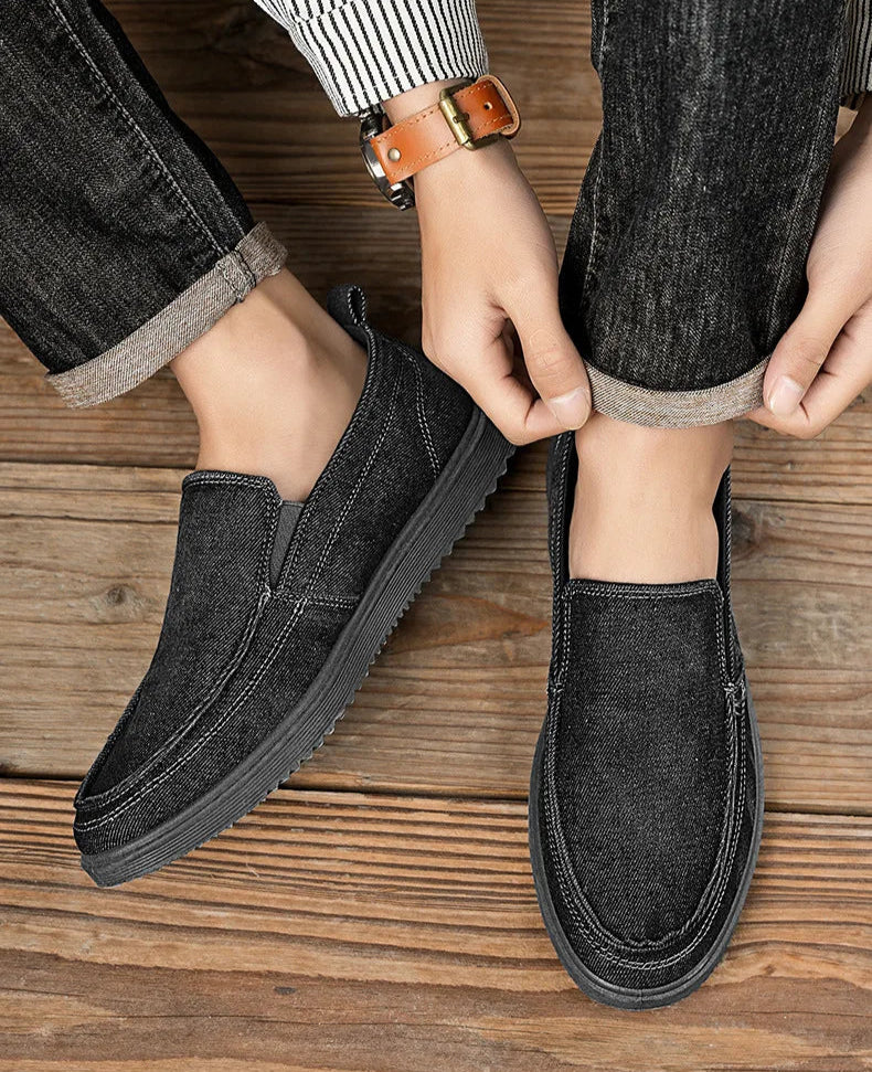 Rogue Crest Washed Canvas Loafers