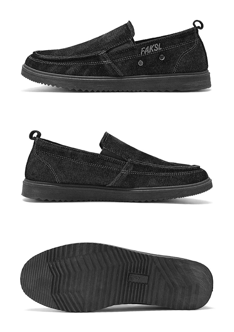 Rogue Crest Washed Canvas Loafers
