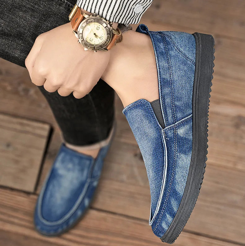 Rogue Crest Washed Canvas Loafers