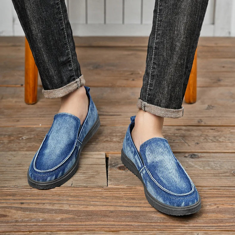 Rogue Crest Washed Canvas Loafers