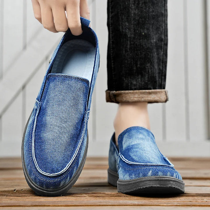 Rogue Crest Washed Canvas Loafers