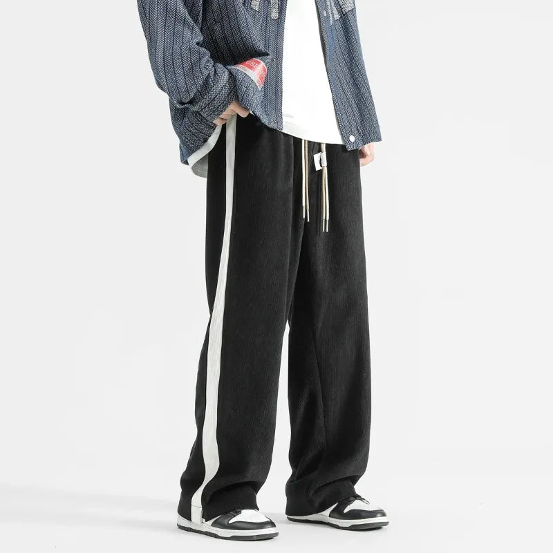 Brayden Corduroy Wide-Leg Joggers