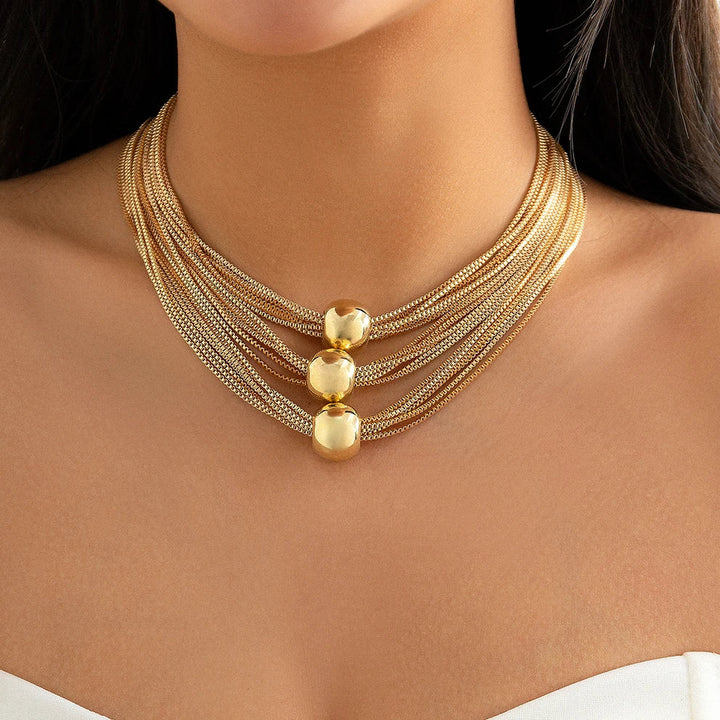 Thalora Ball Drape Necklace