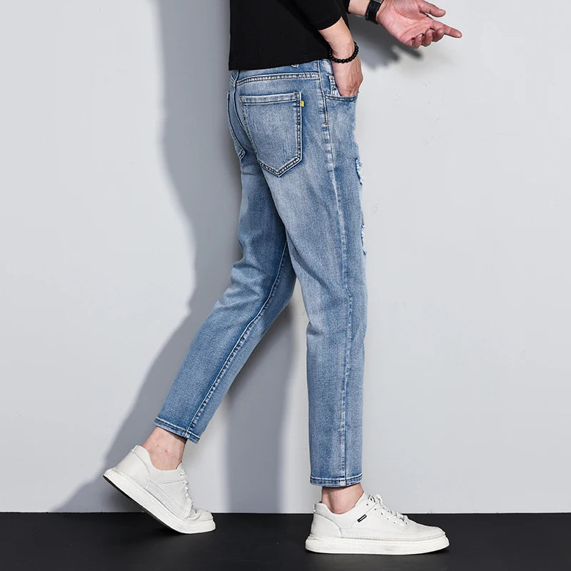 Asen Taper-Crop Denim
