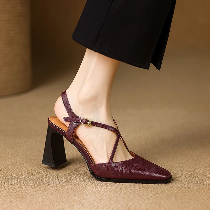 Velisse Genuine Leather Heels