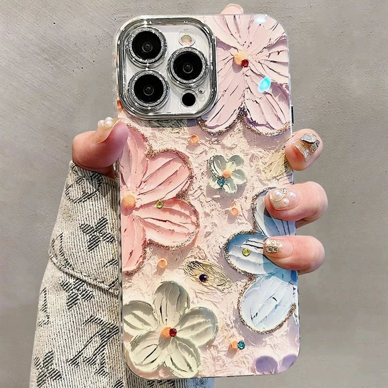 Creamy Petals iPhone Case