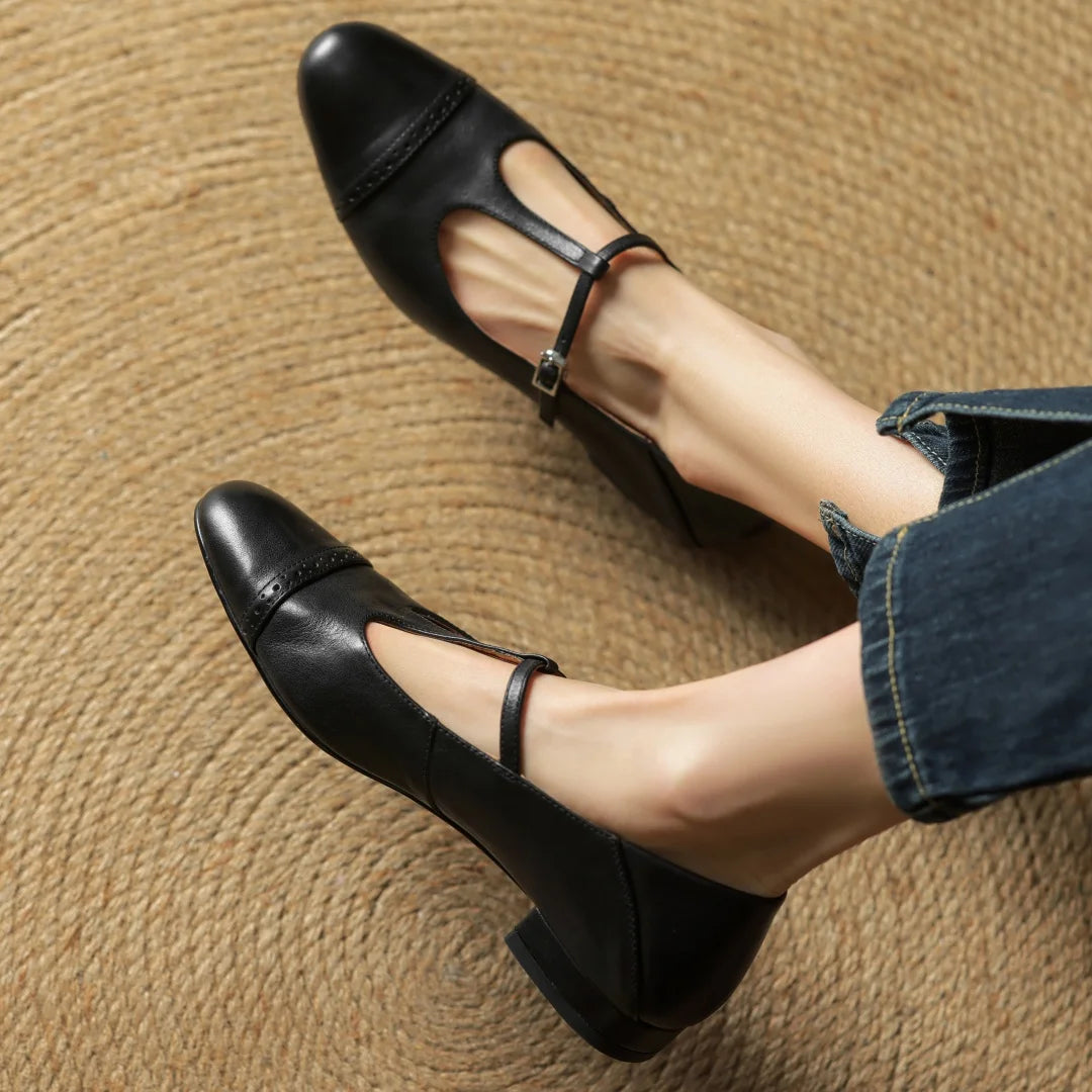 Clarisse Genuine Leather Flats
