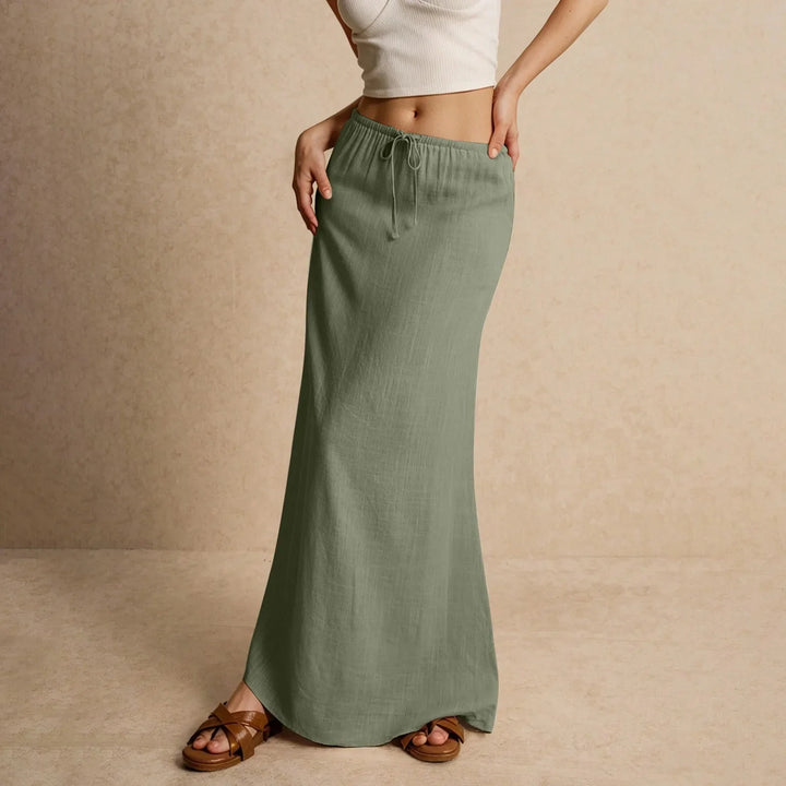 Elaris Low-Waist Maxi Skirt