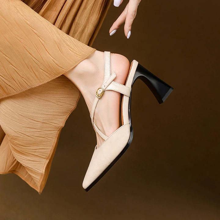 Velisse Genuine Leather Heels