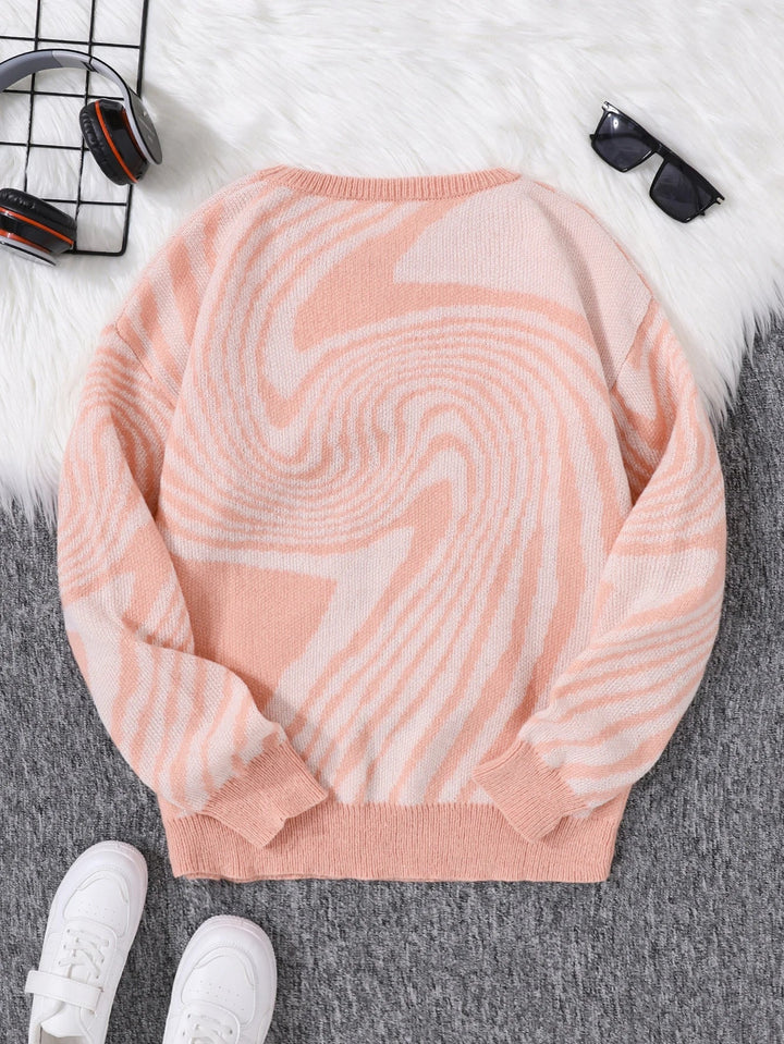 Cloudrift Abstract Wool Pullover