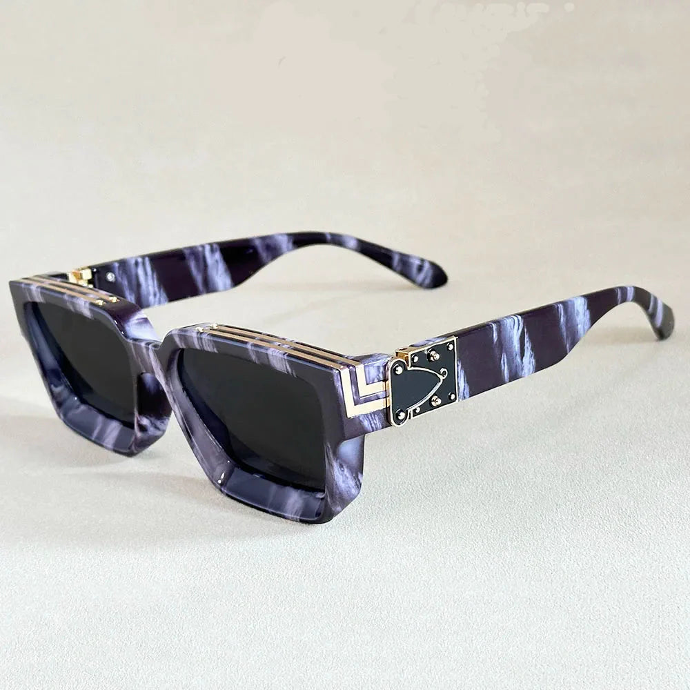Monza Angular Retro Sunglasses