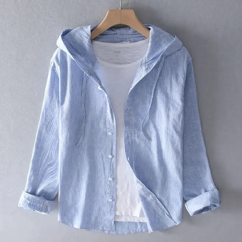 Bresco Hooded Linen Shirt