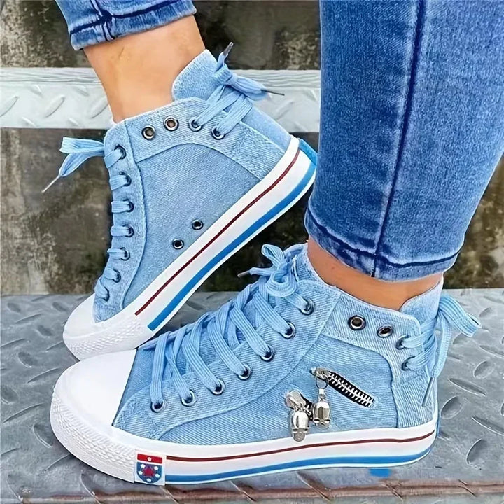 Riot Neon Denim Sneakers