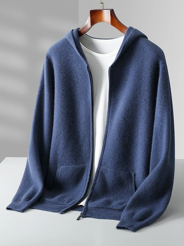 Montclair 100% Merino Wool Zip Hoodie