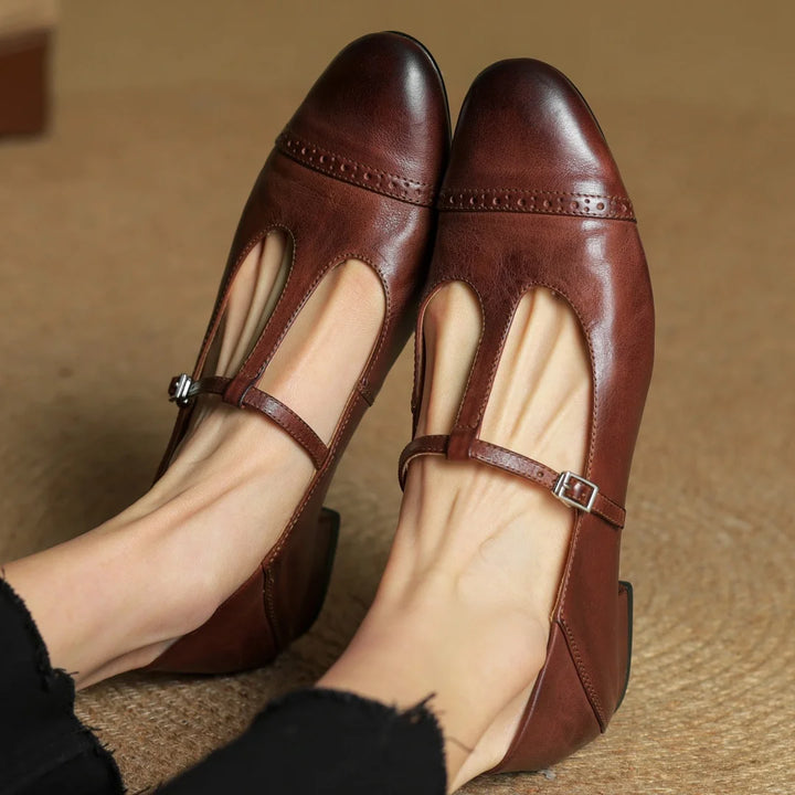 Clarisse Genuine Leather Flats