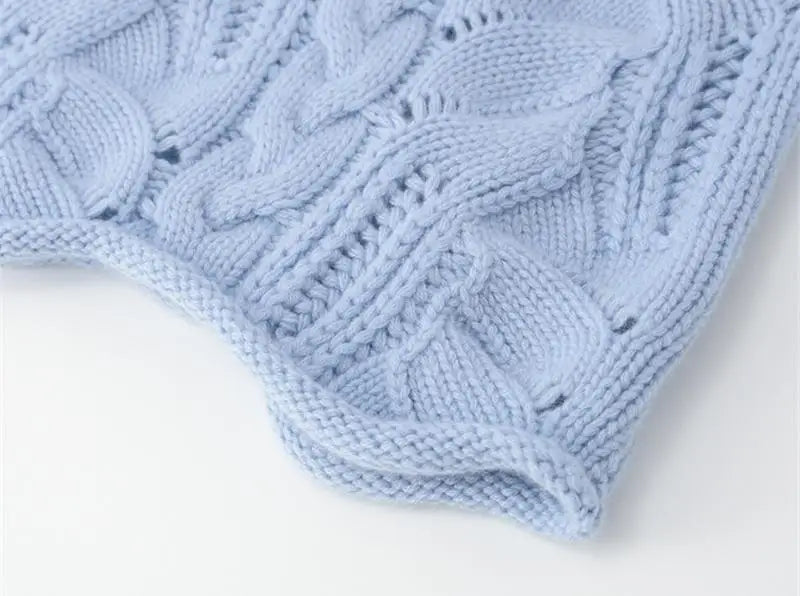 Hearthmere Hollow-Twist Wool Turtleneck