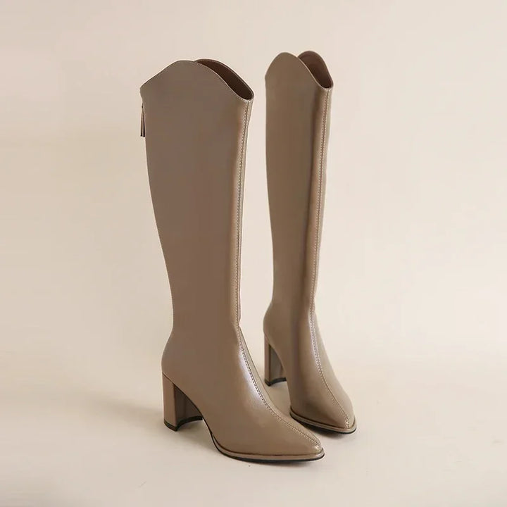 Lyra Quilted Knee-High Boots
