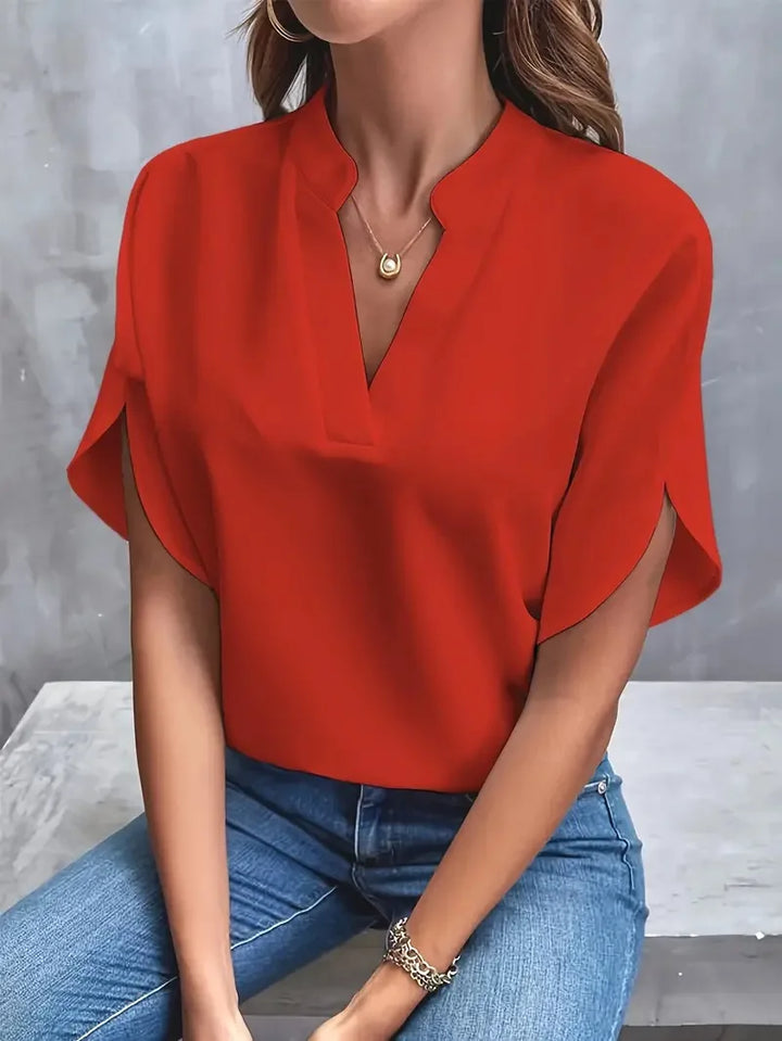 Giselle Silk Drape Blouse