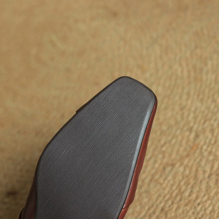 Marlen Noir Leather Pumps