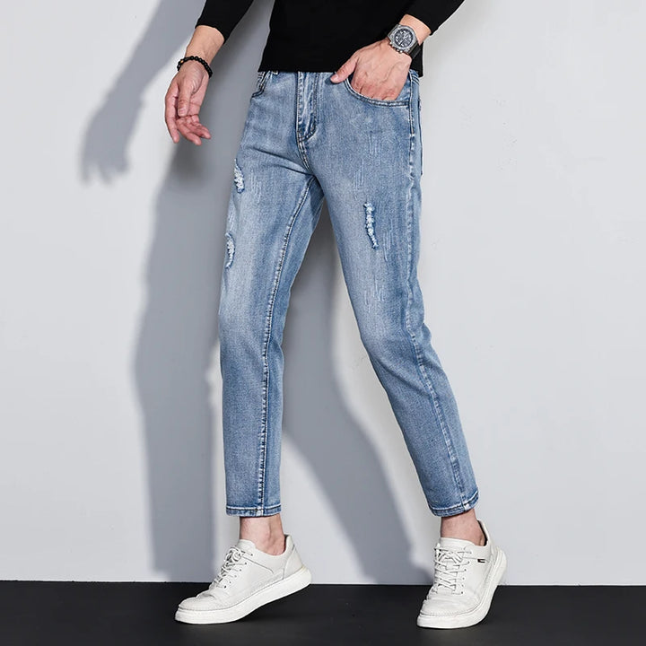 Asen Taper-Crop Denim