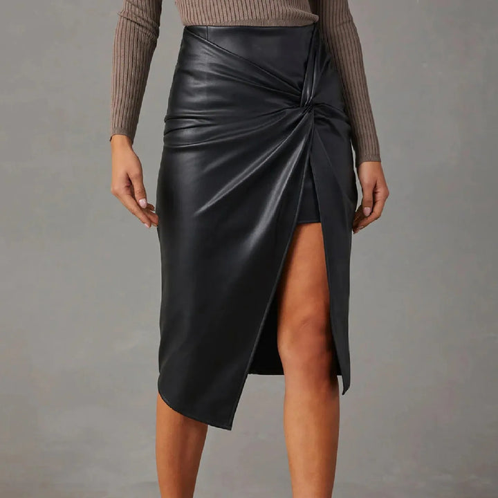 René Marais High-Slit Skirt