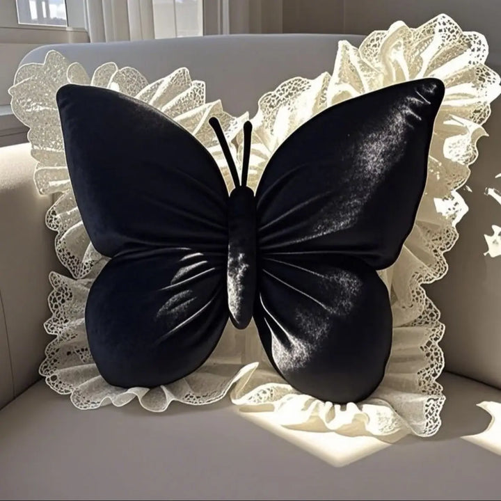 Allure Velvet Butterfly Cushion