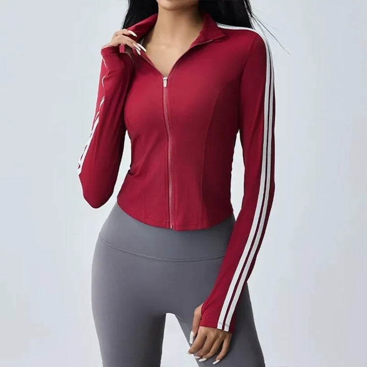 Kaia Sleeve Activewear Zip-Up Top