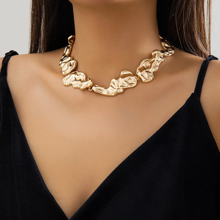 Burnished Bloom Abstract Jewelry Set