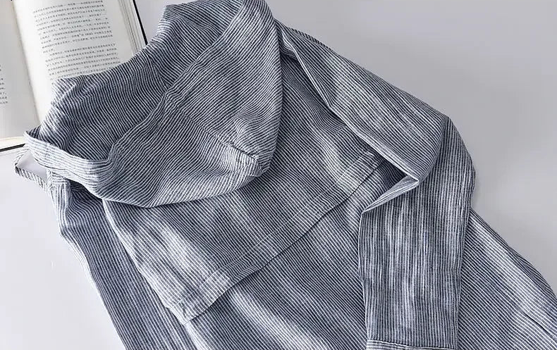 Bresco Hooded Linen Shirt