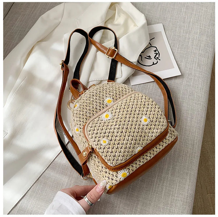 Petite Floré Embroidered Student Bag