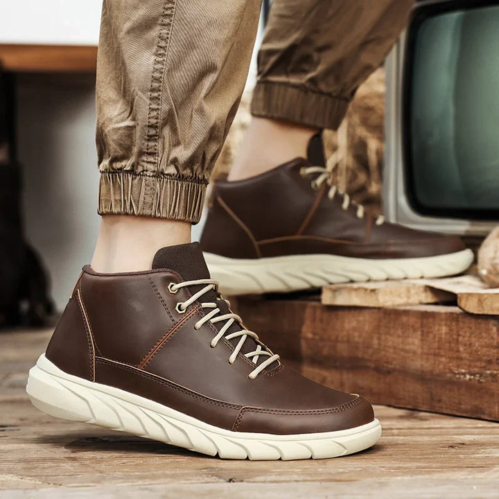 Crestline Antigrid Genuine Leather Sneakers