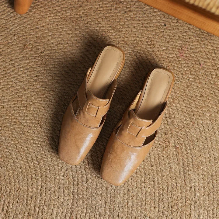 Tavrin Sleek Leather Mules