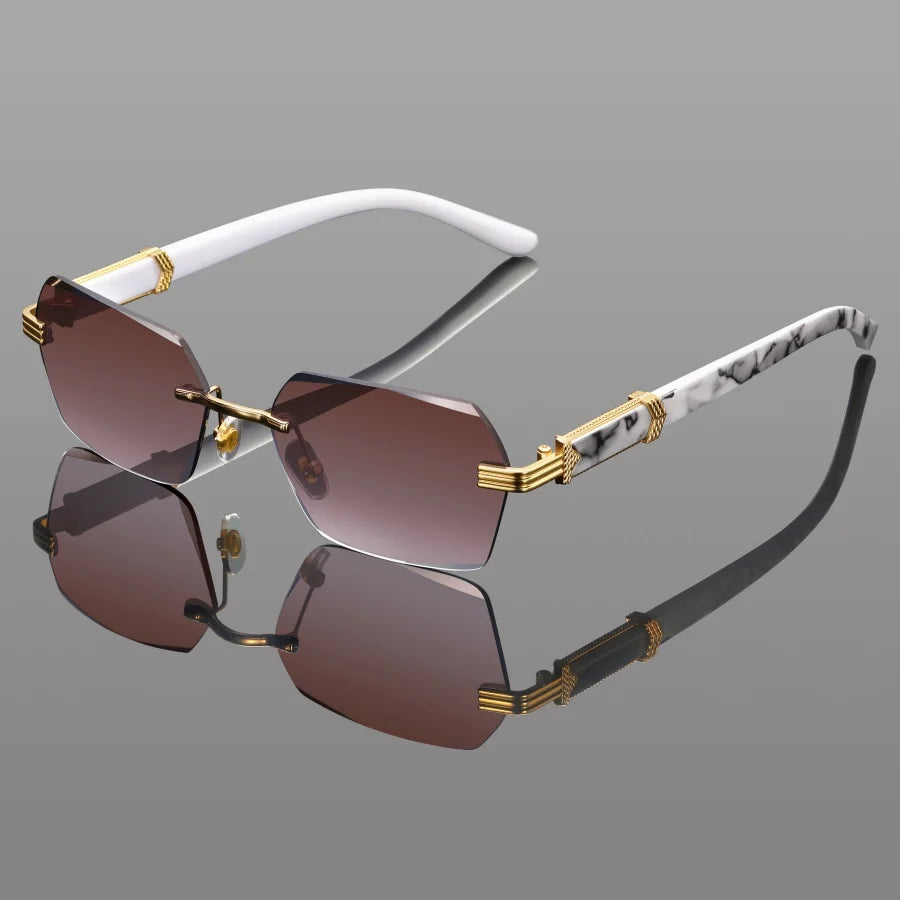 Santi Voss Rimless Sunglasses