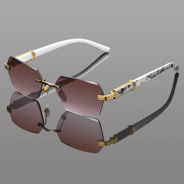 Santi Voss Rimless Sunglasses