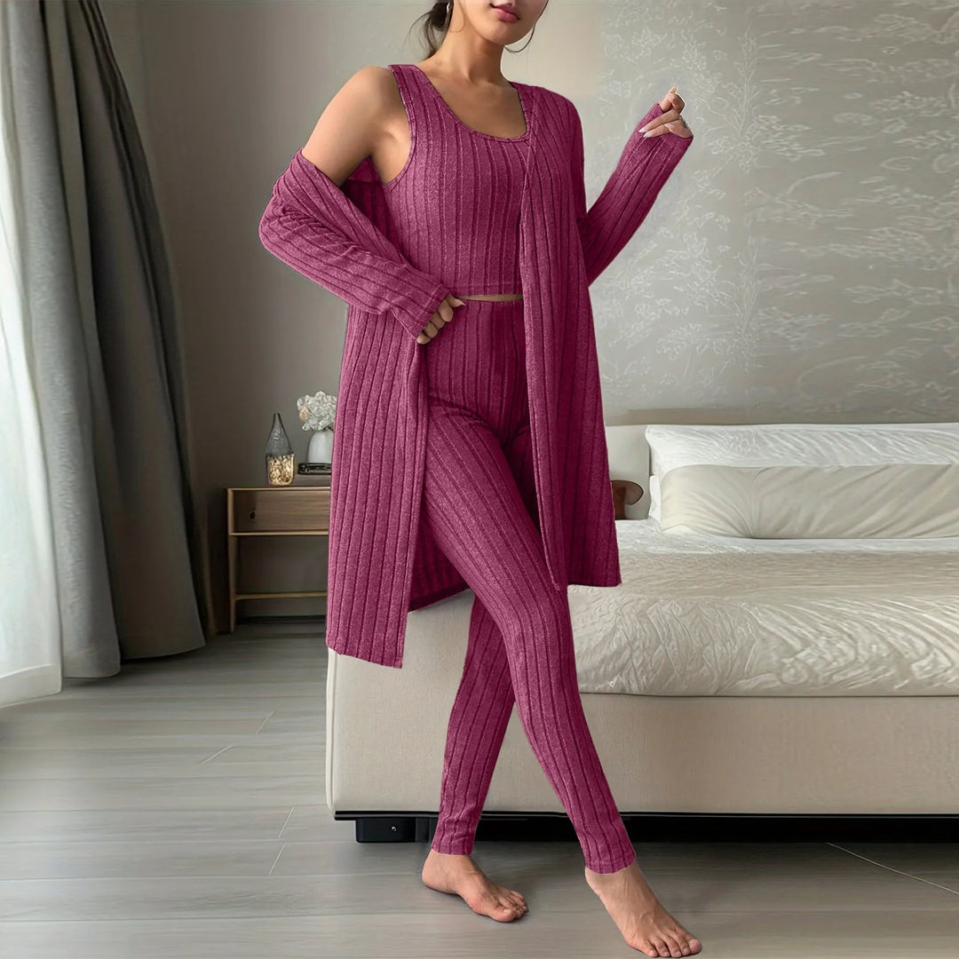 Lazaria Ribbed Knitwear Set