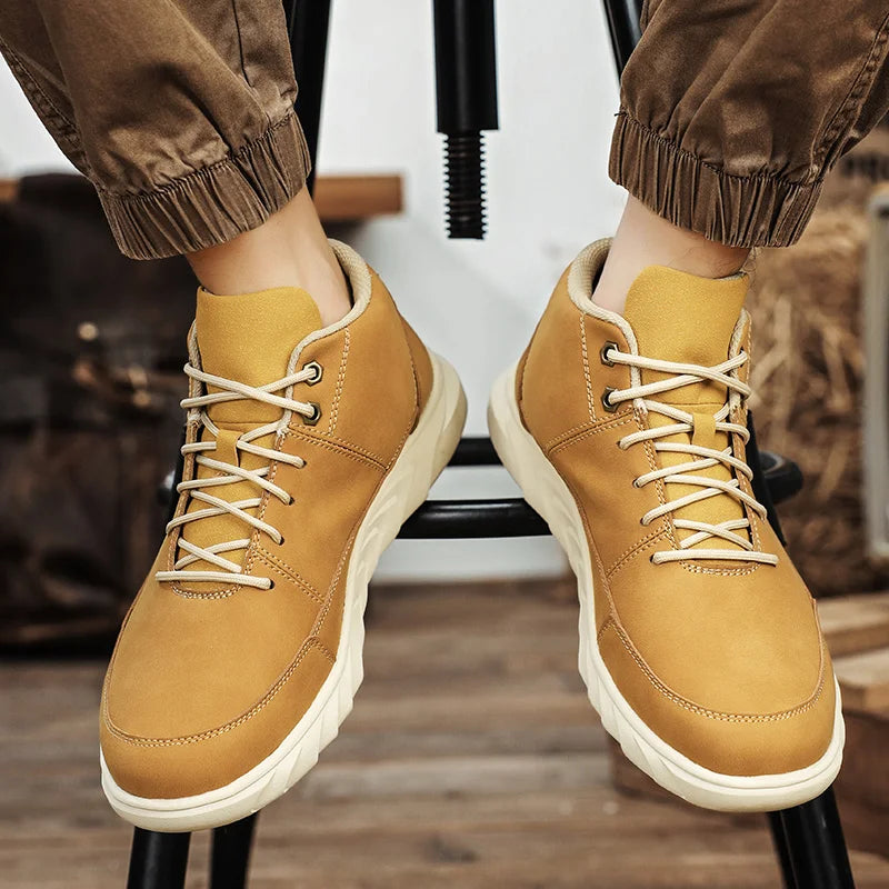 Crestline Antigrid Genuine Leather Sneakers