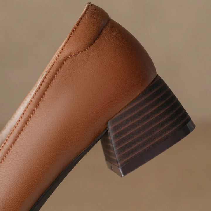 Rouxel Genuine Leather Heels