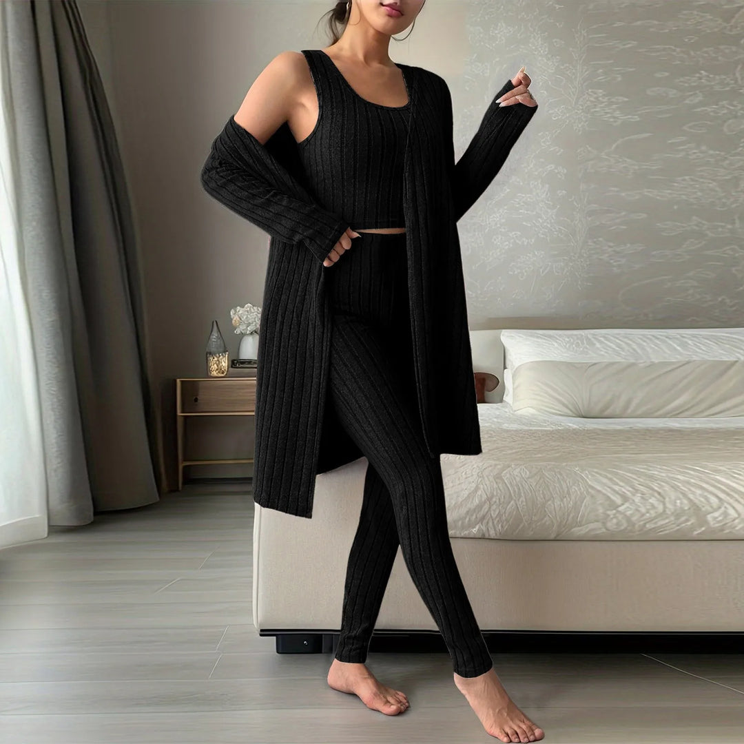 Lazaria Ribbed Knitwear Set