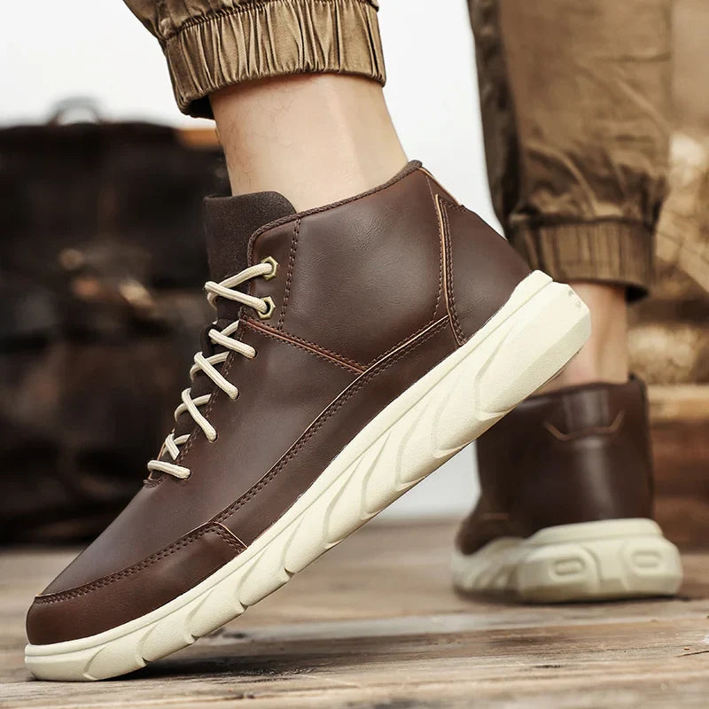 Crestline Antigrid Genuine Leather Sneakers