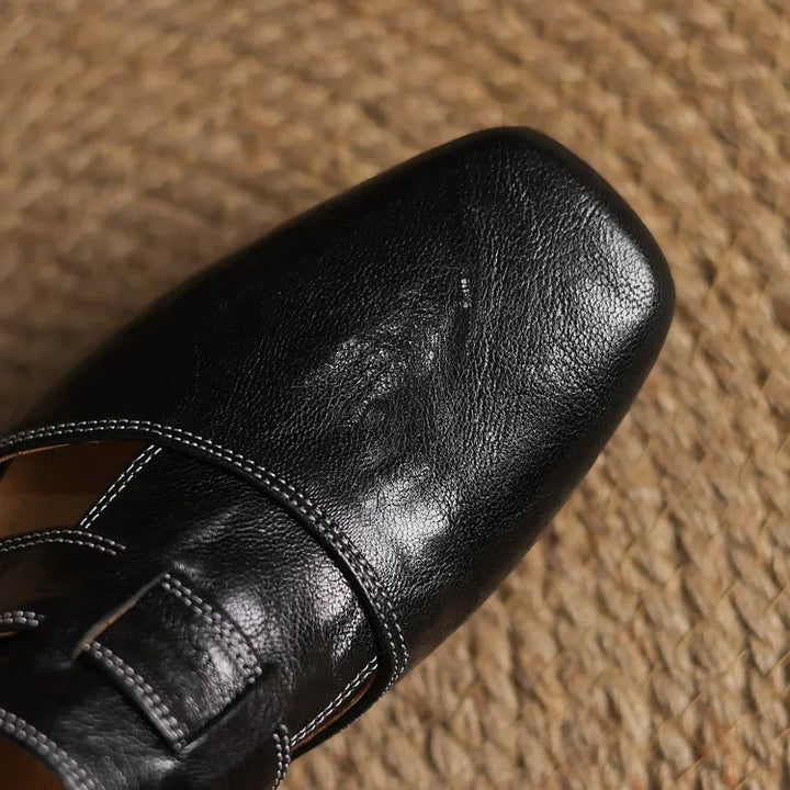 Tavrin Sleek Leather Mules