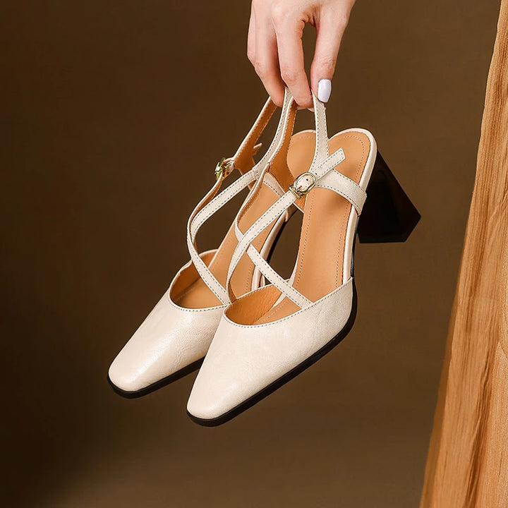 Velisse Genuine Leather Heels