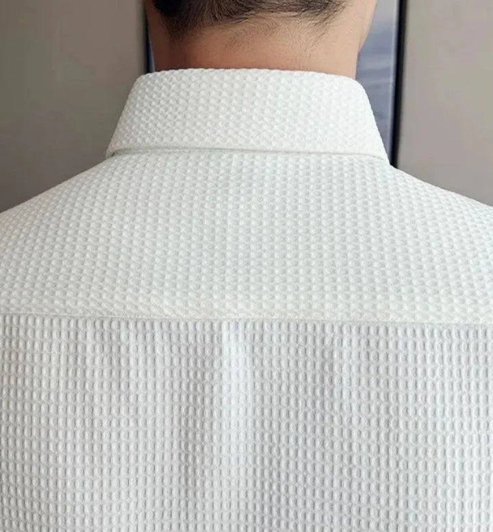 Griffin Waffle Knit Polo Shirt