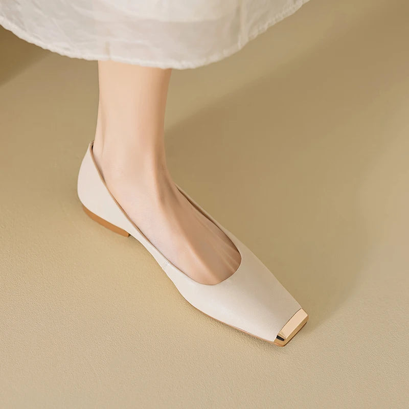 Castella Ballerina Leather Flats