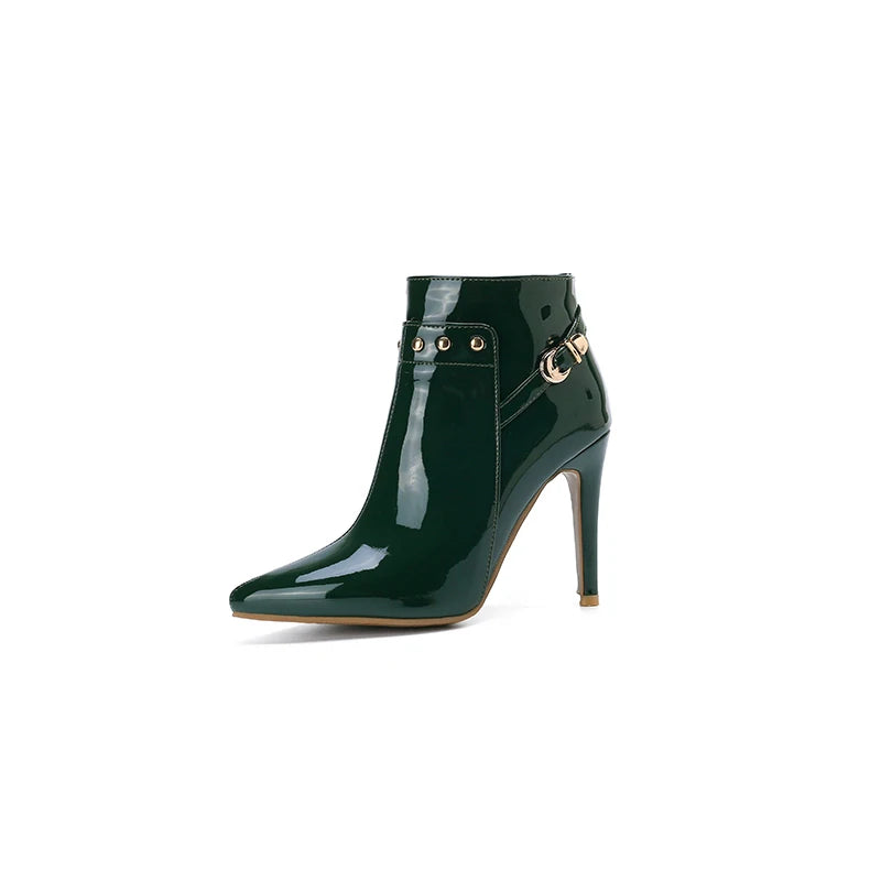 Évianne Noir Stiletto Boots