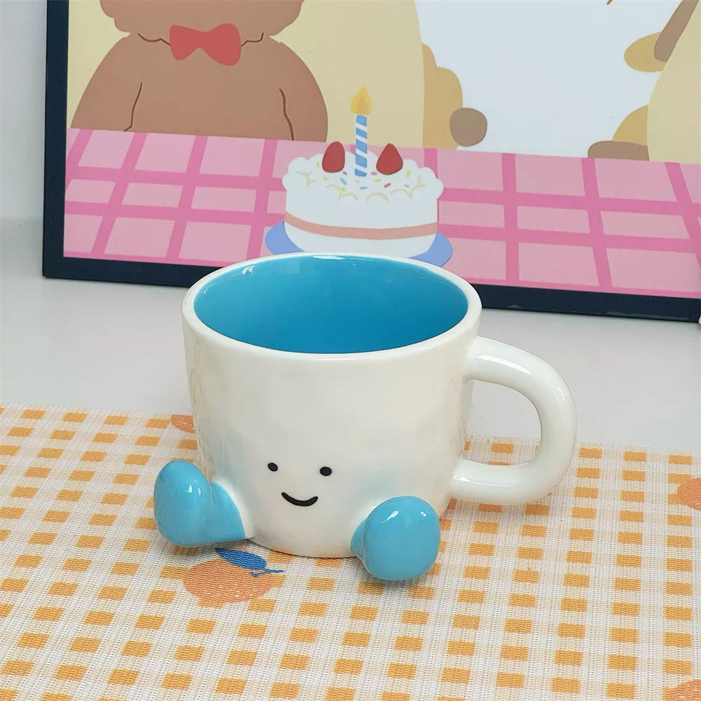 Smiley Mellow Glazed Ceramic Mug